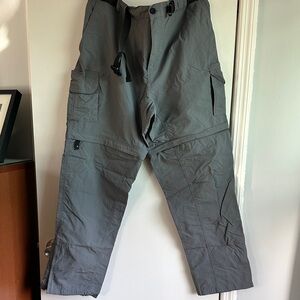 Magellan Outdoors Gray Convertible Cargo Pants